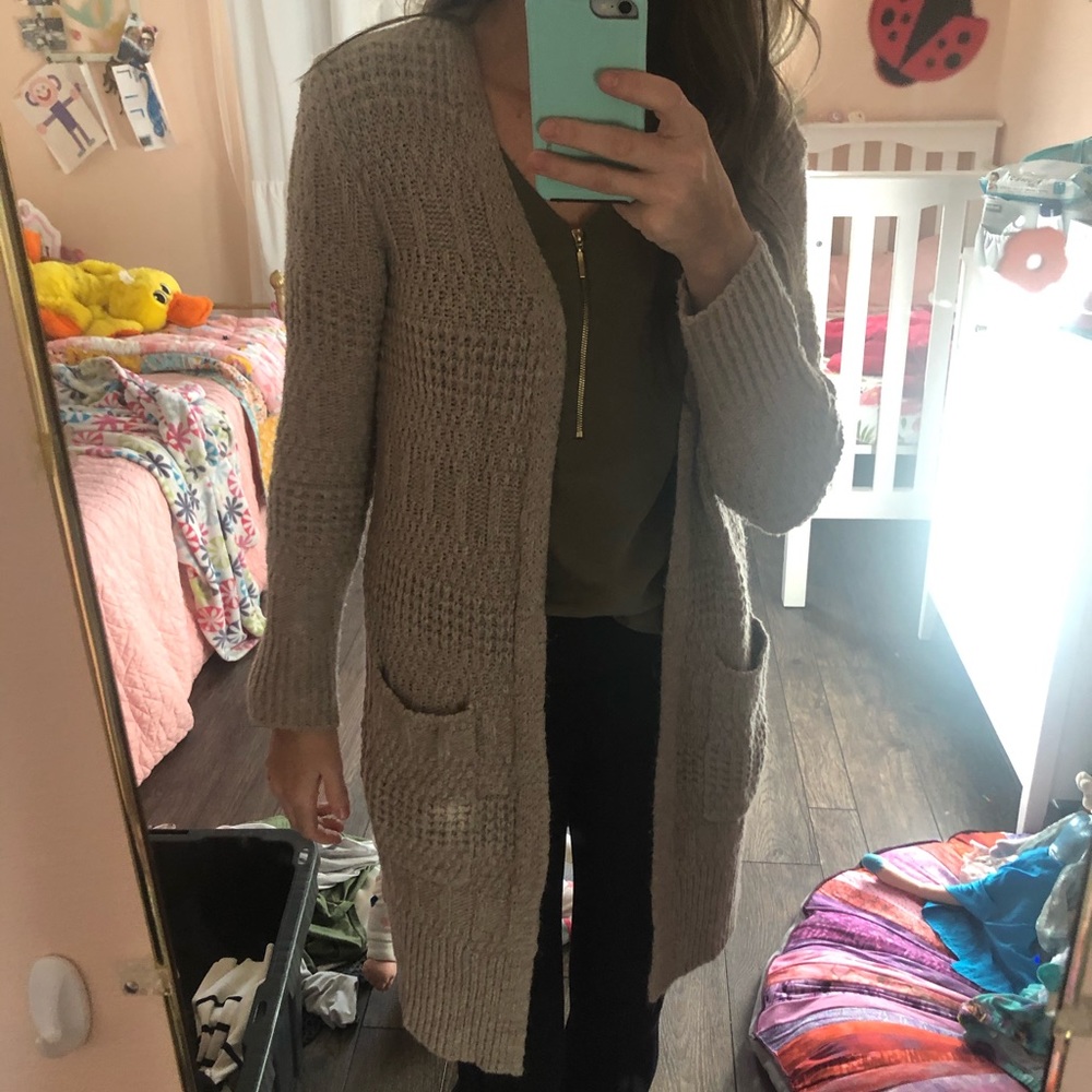 Long chunky sweater Cardigan